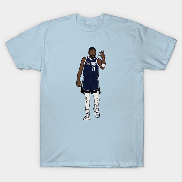 Kyrie Irving Left Hand Celebration T-Shirt by rattraptees